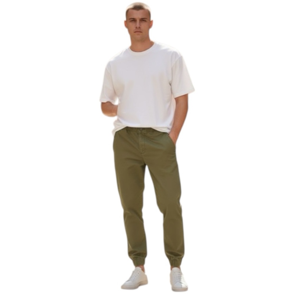 Levi's XX Chinos Jogger Military Green Sz L Elastic Hem Modern Denim Pants